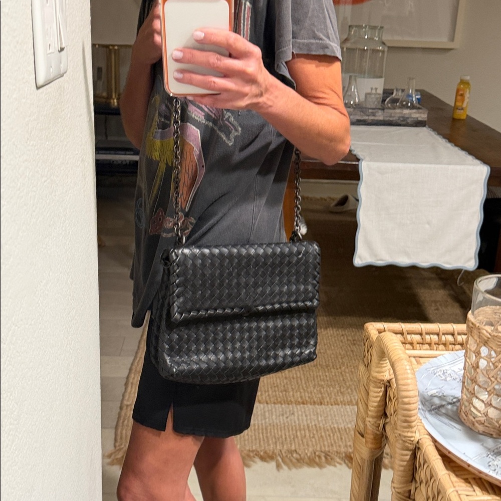 Bottega Veneta Black Olympia bag